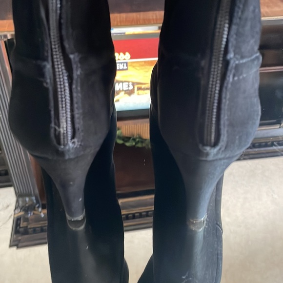 Tory Burch Irene Suede Wedge Boots 11 - Picture 8 of 10